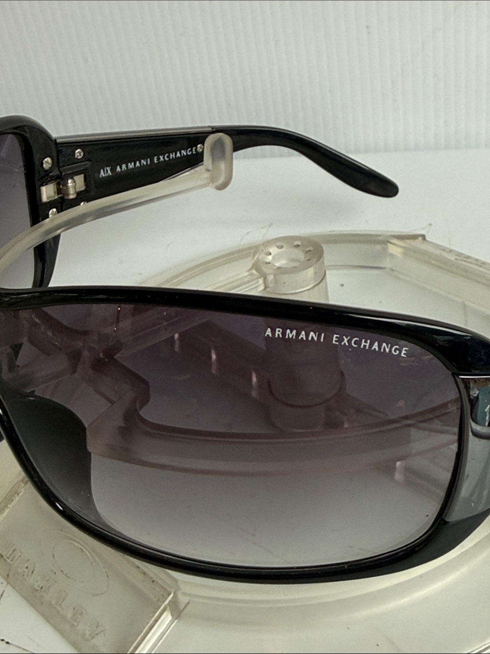 NEW ARMANI EXCHANGE AX050/S Black Sunglasses NEW WITHOUT TAGS - Picture 3 of 9